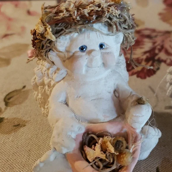 DREAMSICLES Angel / Cherub - Heart Basket / Thinking of You - Lot of 2 - VTG - Picture 2 of 8